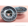 brass jeans button with concave side